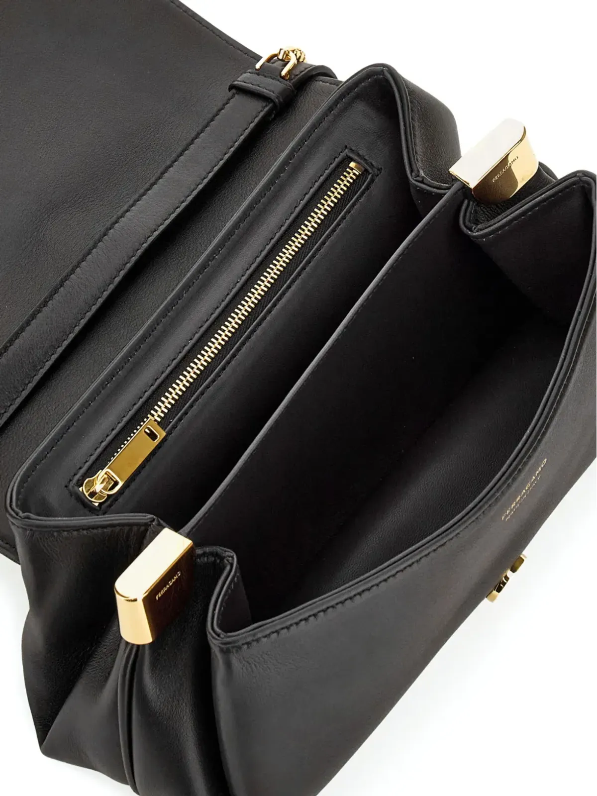 Ferragamo 小型前フラップショルダーバッグ - 画像5