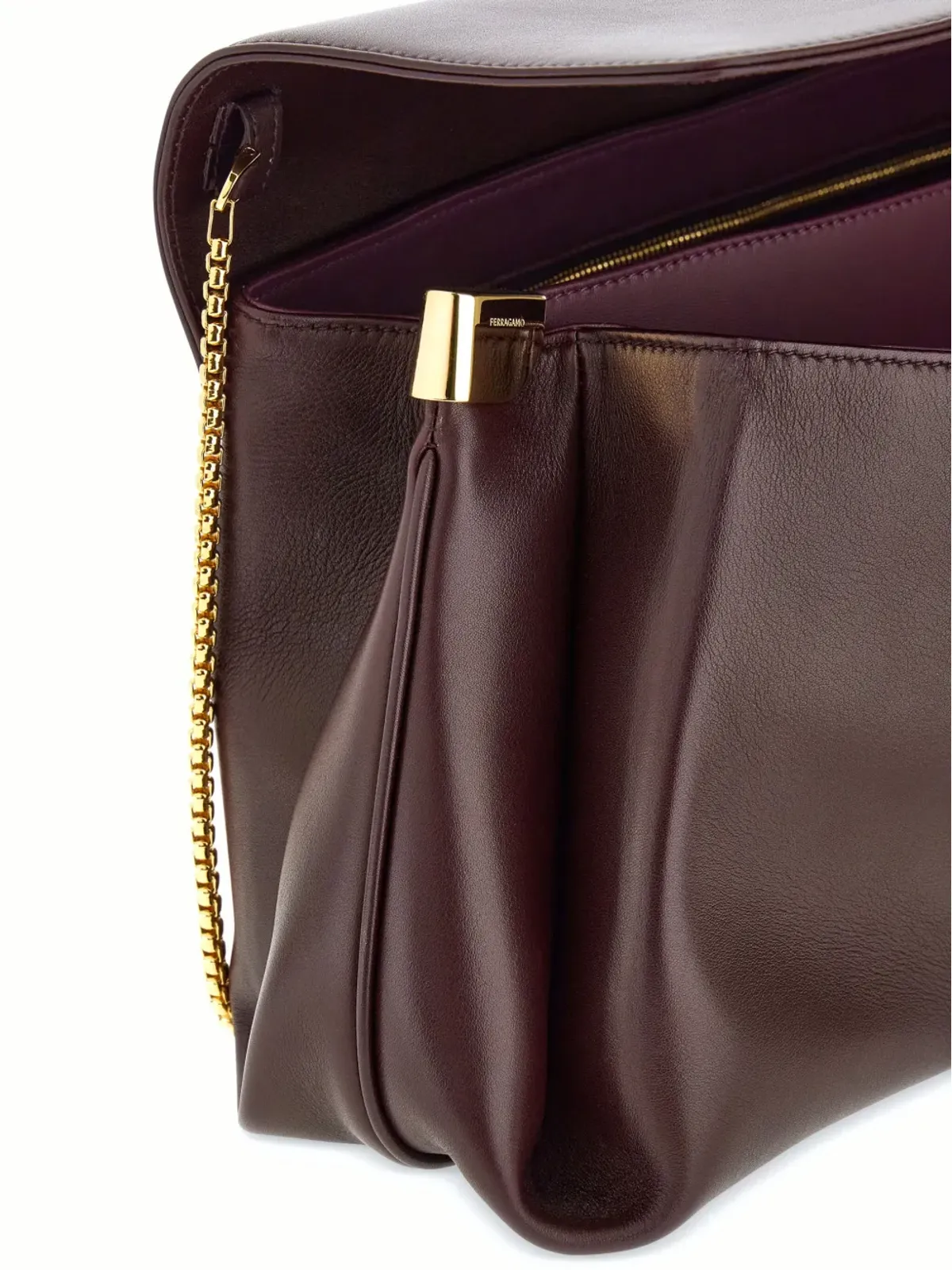 Ferragamo 大型フロントフラップショルダーバッグ - 画像5