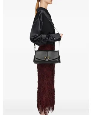 Ferragamo ミディアム フロントフラップ ショルダーバッグ ブラック - サムネイル3