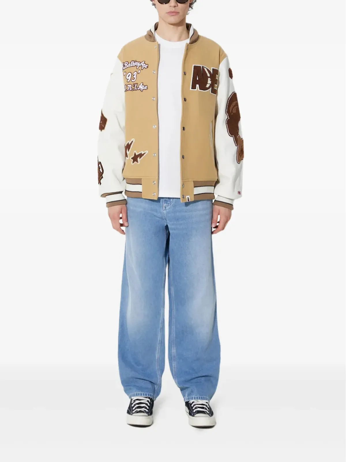 A BATHING APE® アップリケ付き バーシティジャケット - 画像2
