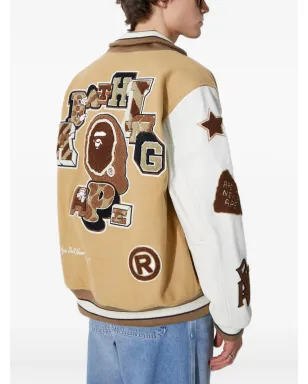 A BATHING APE® アップリケ付き バーシティジャケット - サムネイル4