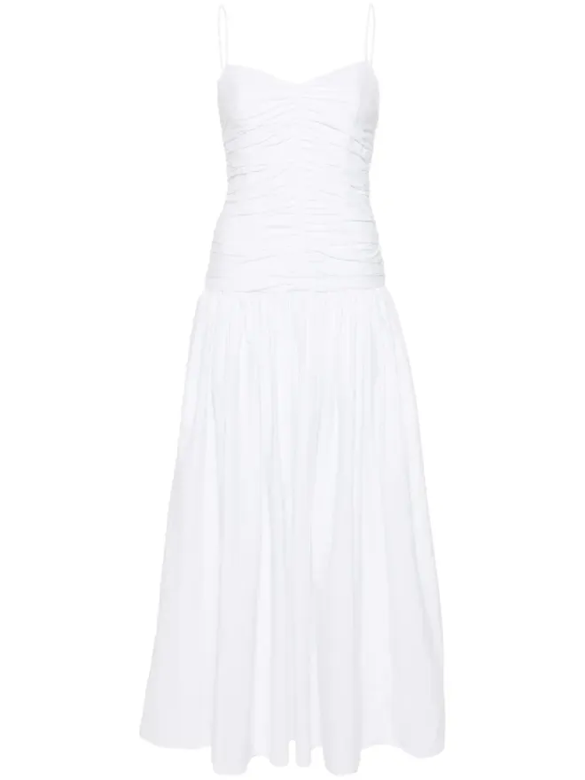Matteau Matteau ギャザー ドロップウェスト ドレス - ホワイトの商品画像
