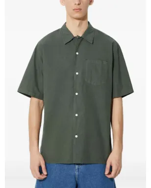 Norse Projects カーステン ポケット付き 半袖シャツ グリーン - サムネイル1