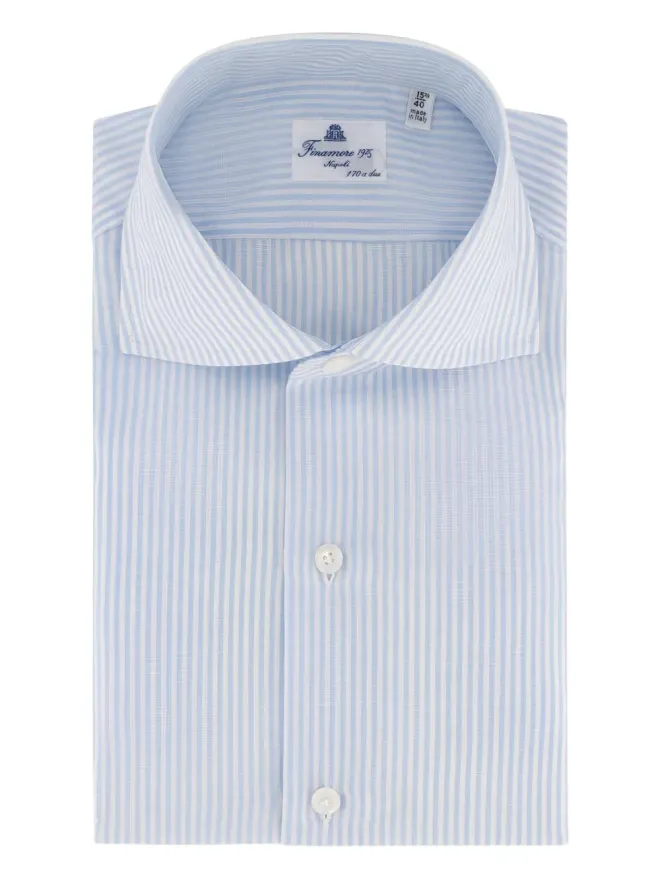 Finamore 1925 Napoli Finamore 1925 Napoli Eduardo ストライプ ボタンアップ シャツの商品画像