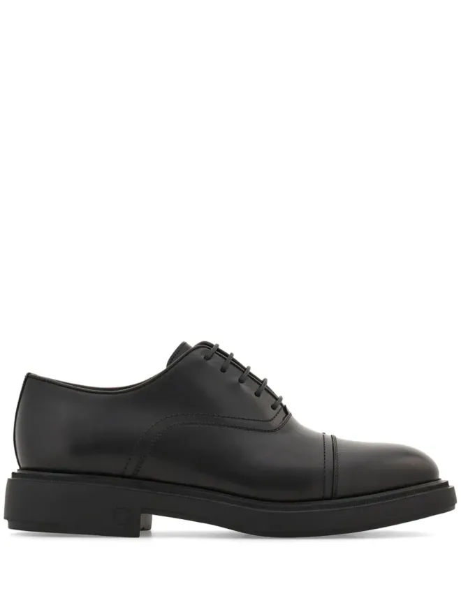 FERRAGAMO Ferragamo トゥキャップレザー オックスフォードシューズの商品画像