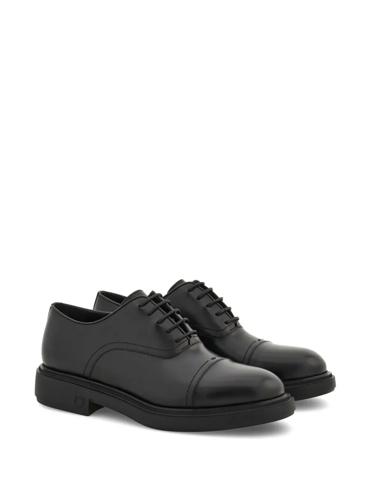 Ferragamo トゥキャップレザー オックスフォードシューズ - 画像2