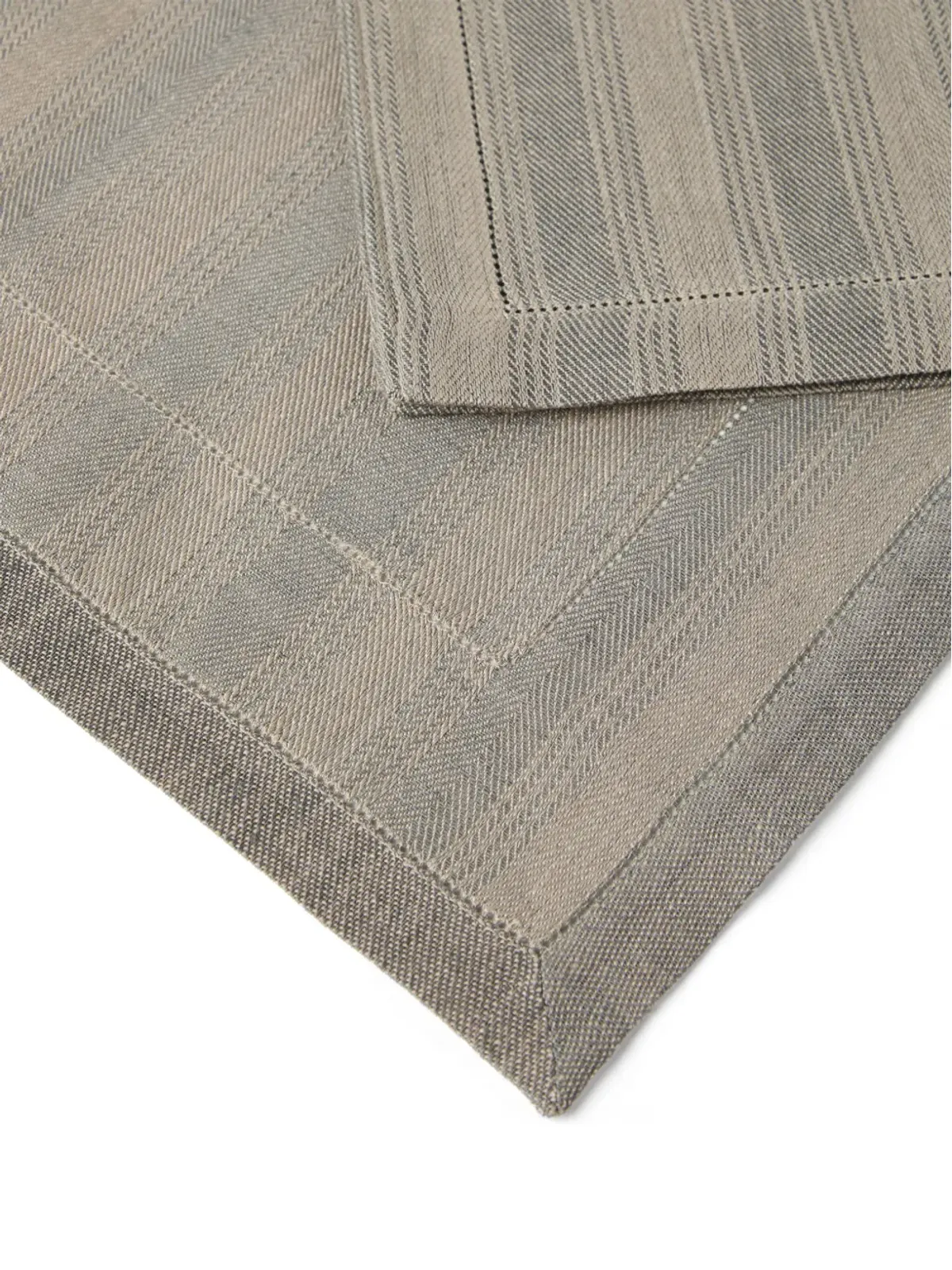 Brunello Cucinelli プレースマットとナプキンセット - グレー - 画像3