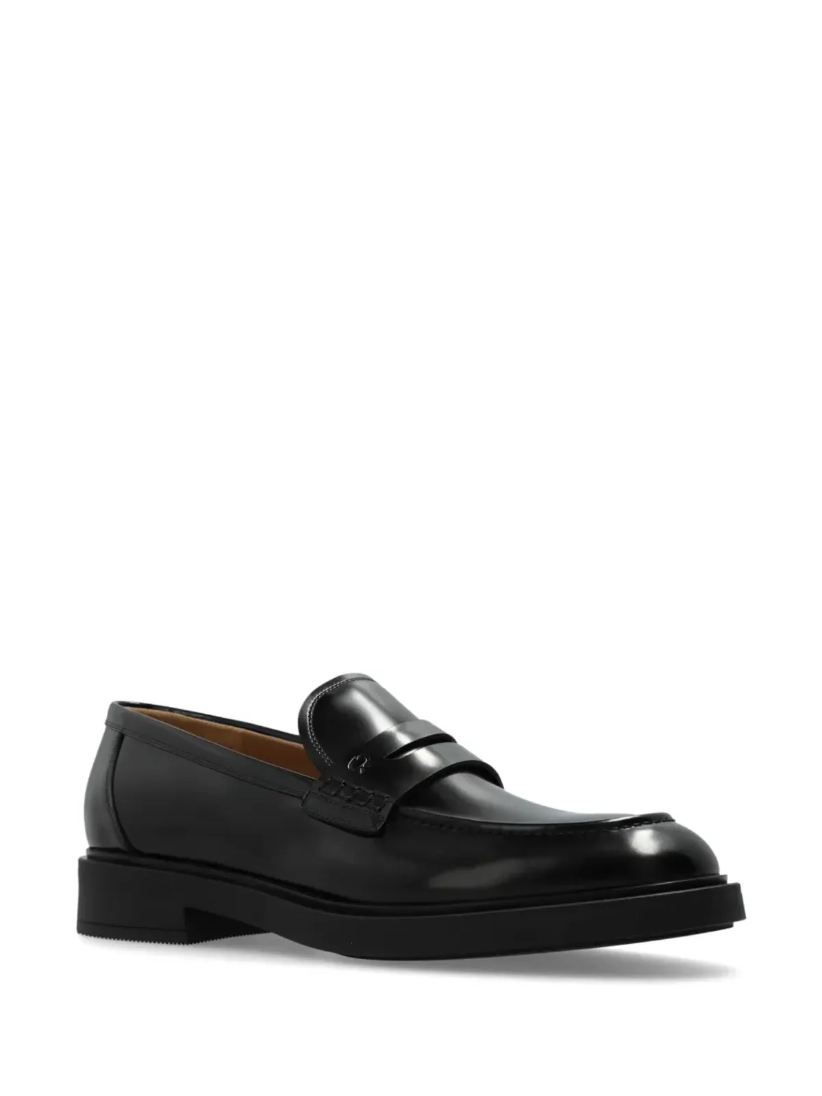 Gianvito Rossi Harris ポリッシュドレザー ペニーローファー - 画像2