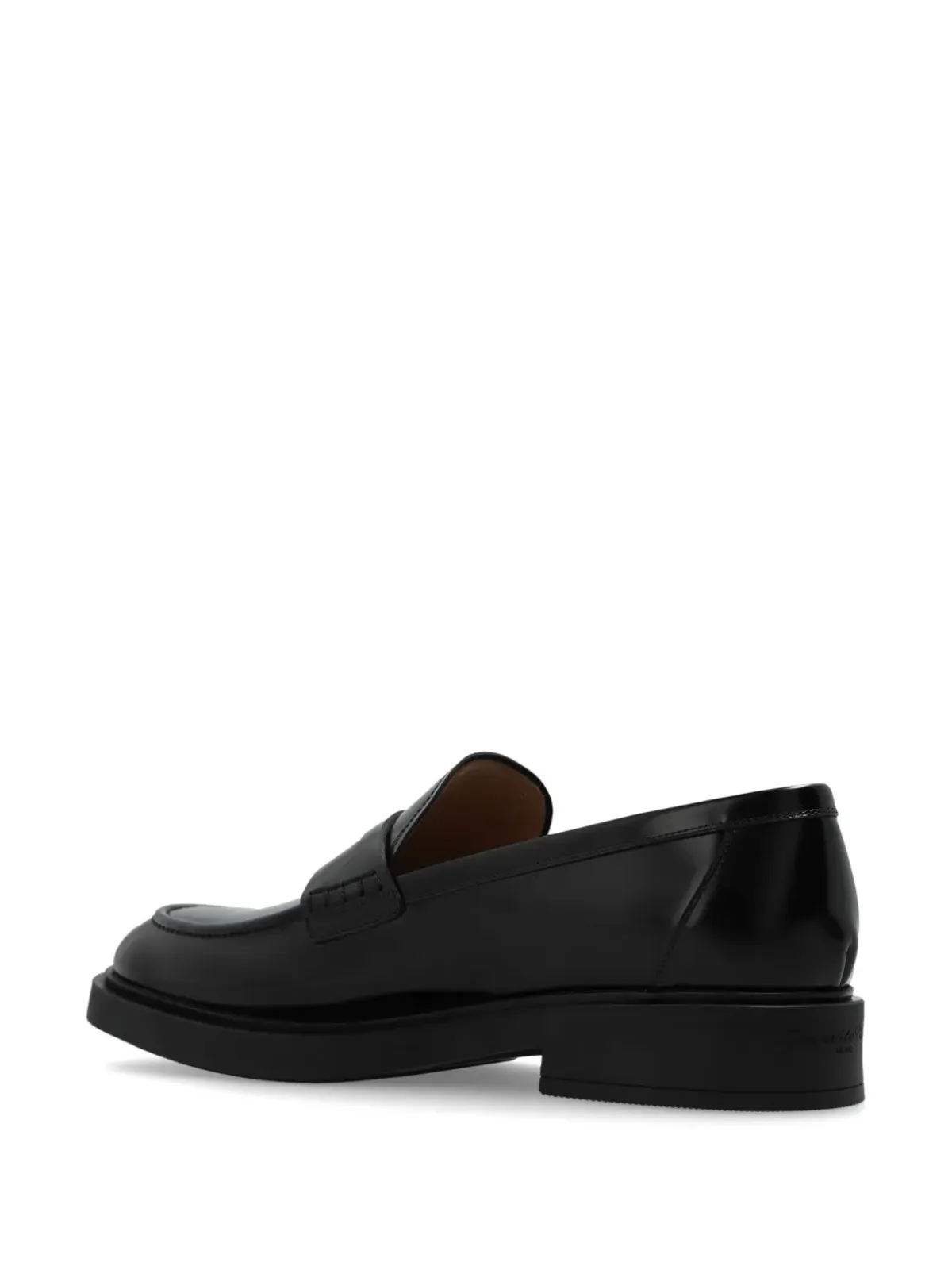Gianvito Rossi Harris ポリッシュドレザー ペニーローファー - 画像3