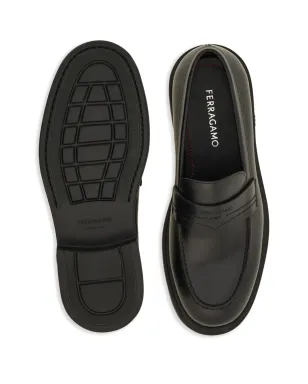 Ferragamo Caligola レザー ローファー - ブラック - サムネイル5