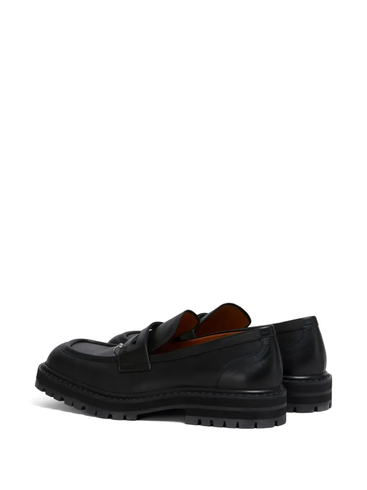 Marni リング装飾ローファー - ブラック - 画像3