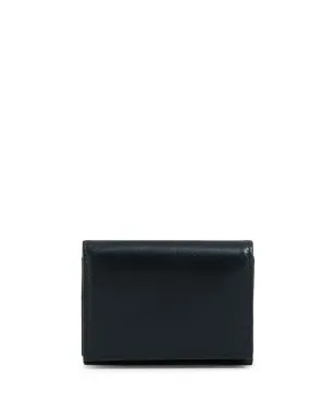 Marni 二つ折りエンボス ロゴ レザー ウォレット - ブラック - サムネイル1