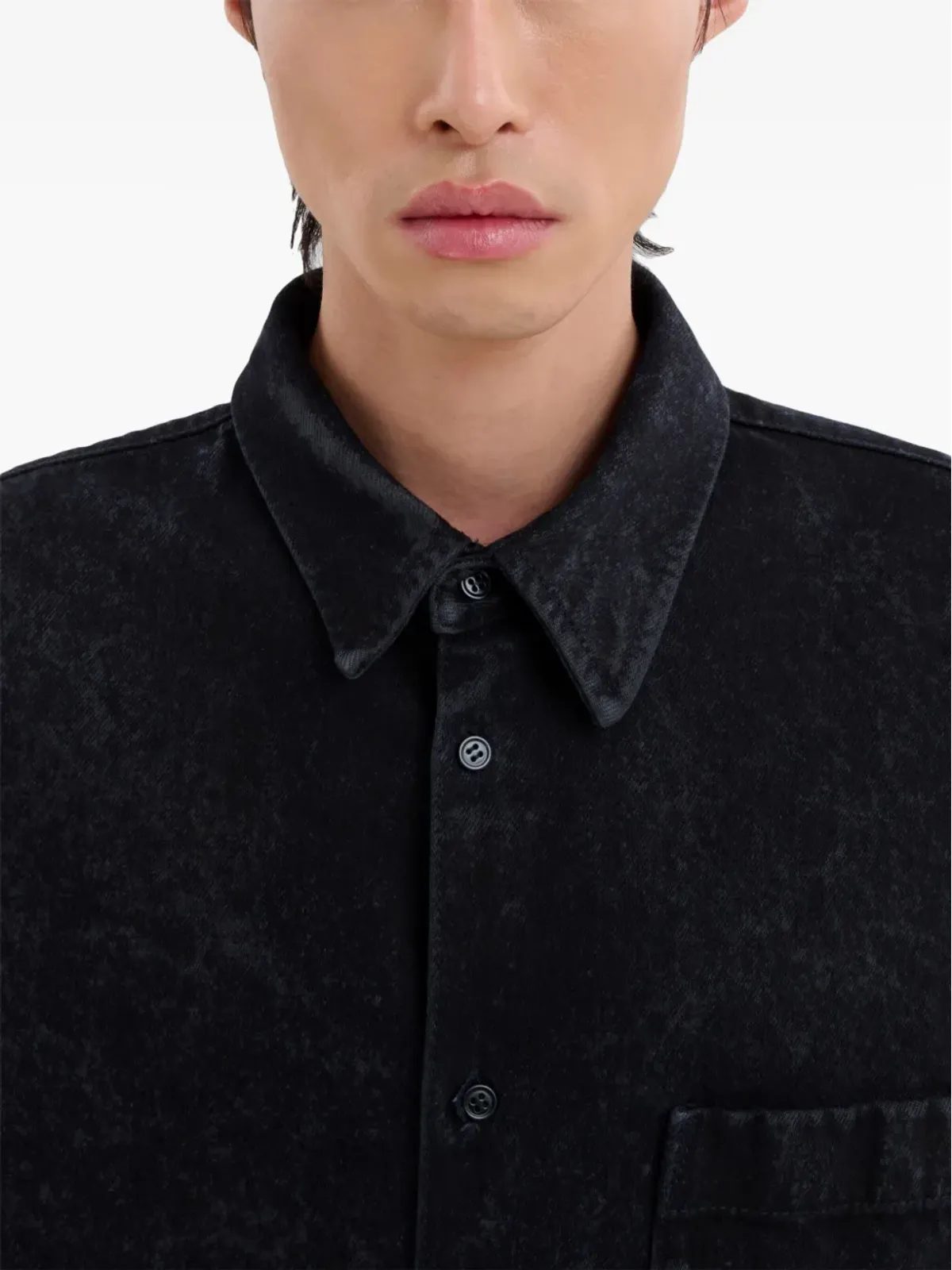 Marni ロゴパッチ コットンシャツ - 画像5