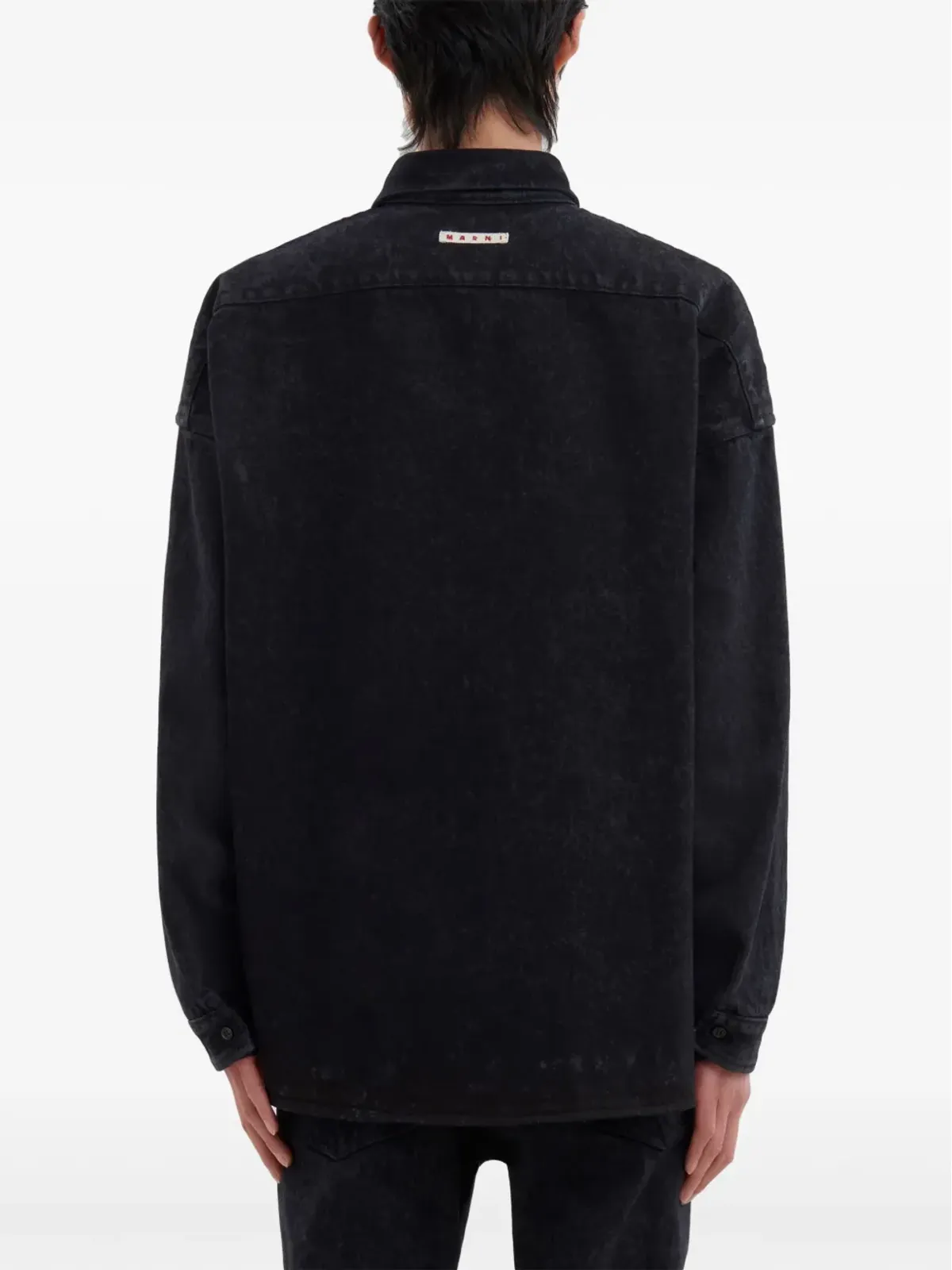 Marni ロゴパッチ コットンシャツ - 画像4