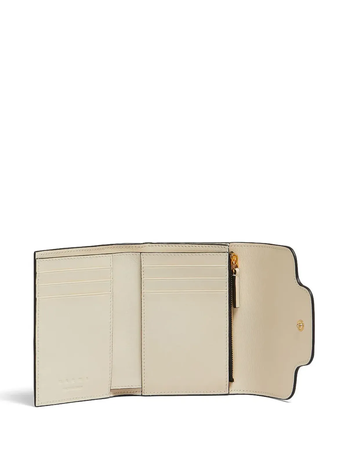Marni トランクアーロ 三つ折り レザー ウォレット - ニュートラルカラー - 画像3