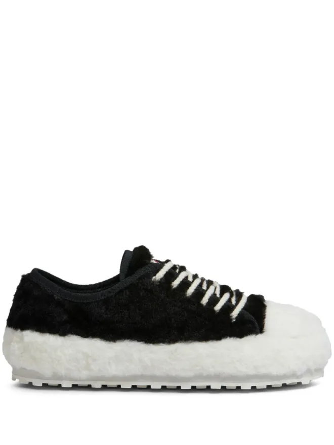 Marni Marni テディ レースアップ スニーカー ブラックの商品画像