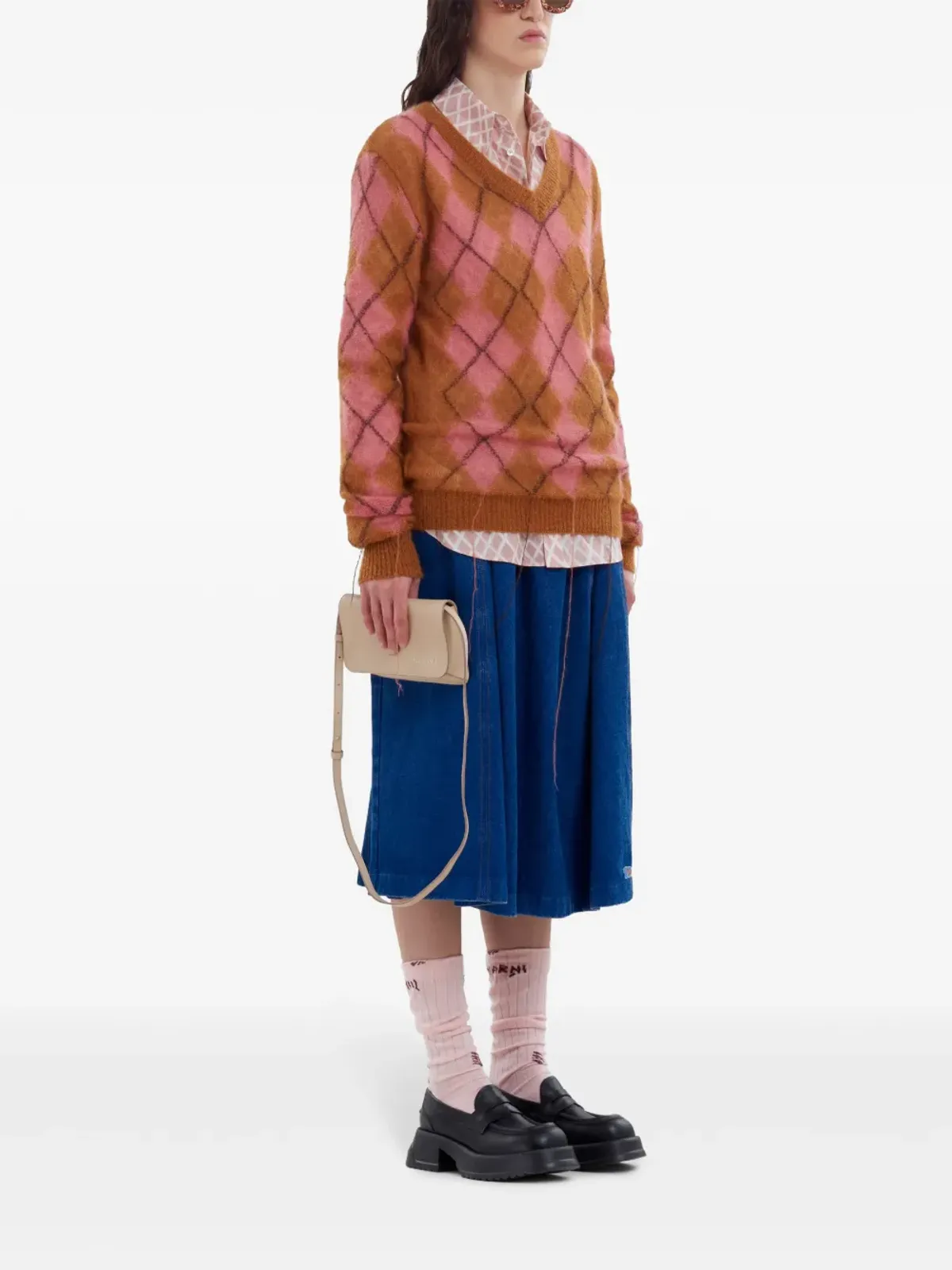 Marni 柄入り長袖シャツ - ピンク - 画像2