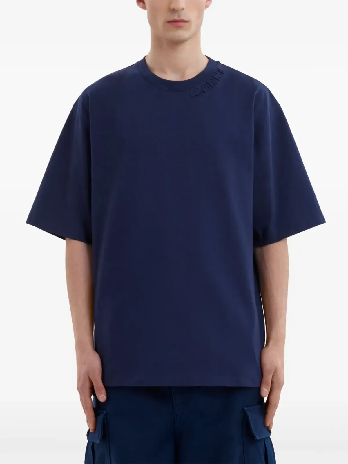 Marni ロゴアップリケ コットン Tシャツ - ブルー - 画像3