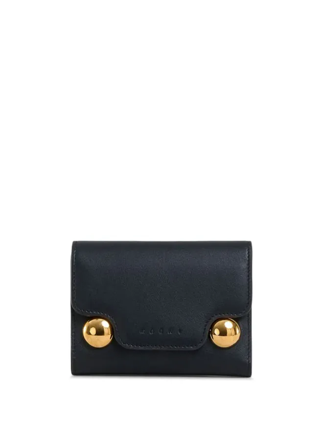 Marni Marni Trunkaroo トリフォールドレザーウォレット - ブラックの商品画像