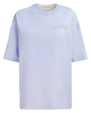 Marni ロゴエンボス Tシャツ - ブルー - サムネイル1