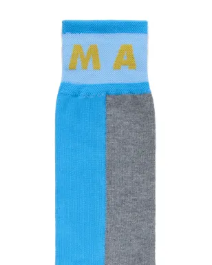 Marni ロゴ入りインターシア編み カラーブロック ソックス - サムネイル3