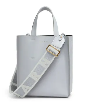 Marni ロゴストラップ レザートートバッグ - グレー - サムネイル1