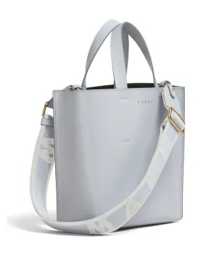 Marni ロゴストラップ レザートートバッグ - グレー - サムネイル4