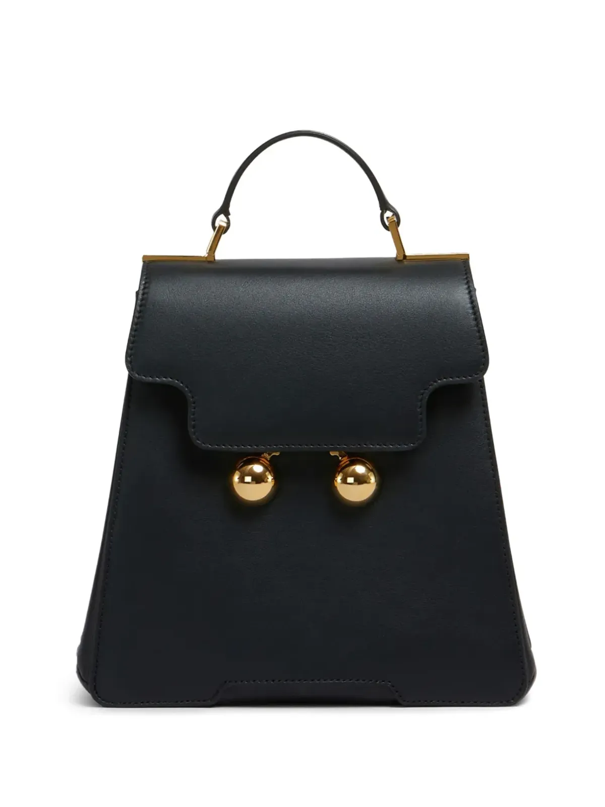 Marni Trunkaroo レザー バックパック - ブラック - 画像1
