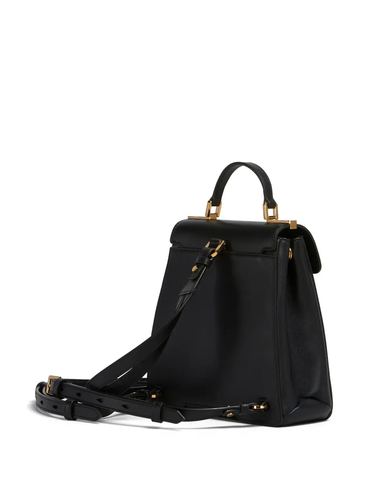 Marni Trunkaroo レザー バックパック - ブラック - 画像3