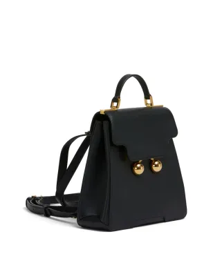 Marni Trunkaroo レザー バックパック - ブラック - サムネイル4