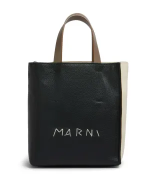Marni コントラストのトートバッグ - ブラック - サムネイル1