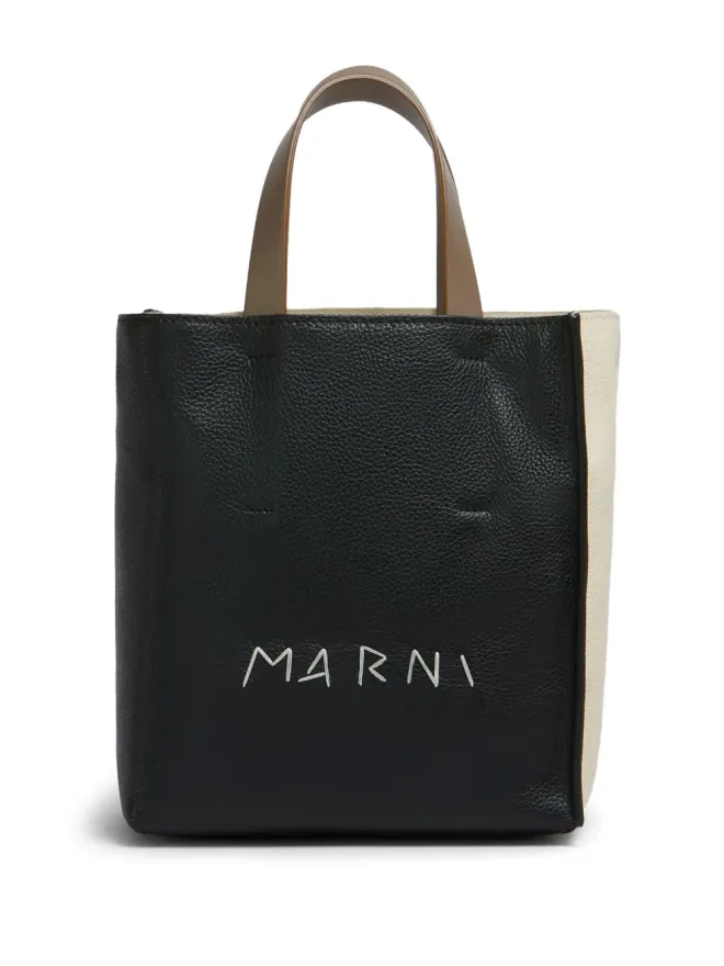Marni Marni コントラストのトートバッグ - ブラックの商品画像