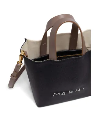 Marni コントラストのトートバッグ - ブラック - サムネイル5