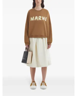 Marni コントラストのトートバッグ - ブラック - サムネイル2