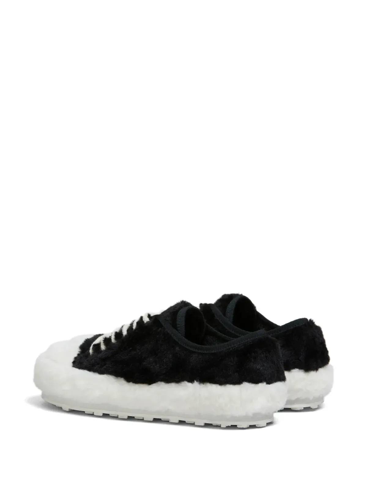 Marni テディレースアップスニーカー - ブラック - 画像3