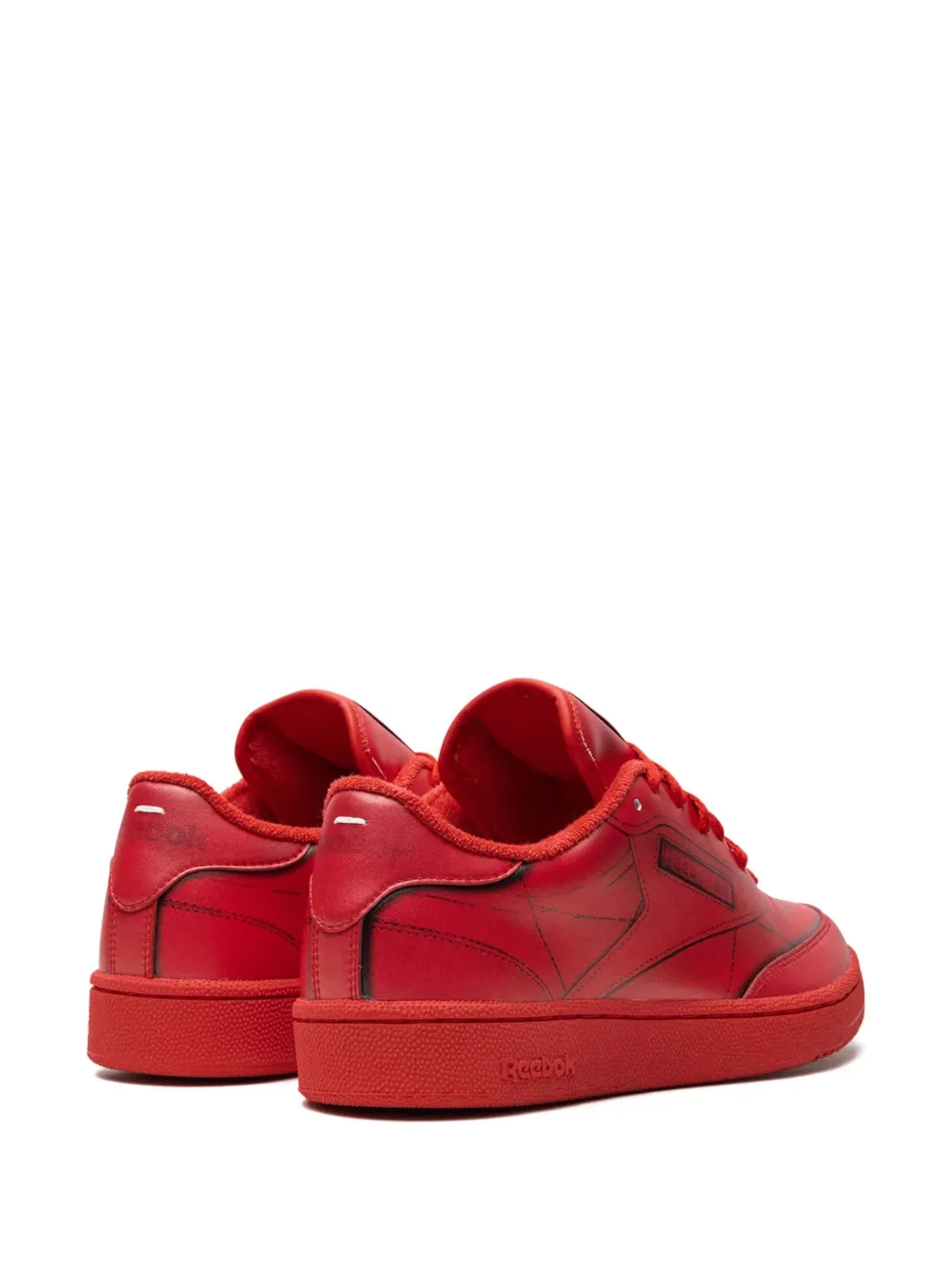 Reebok x Maison Margiela Club C「Vector Red」スニーカー - 画像3