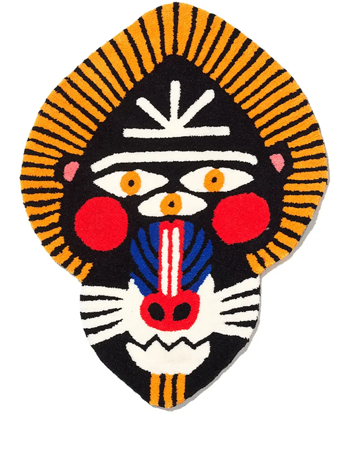 Qeeboo オッギアン・ドリロ 動物形ラグ - 画像1