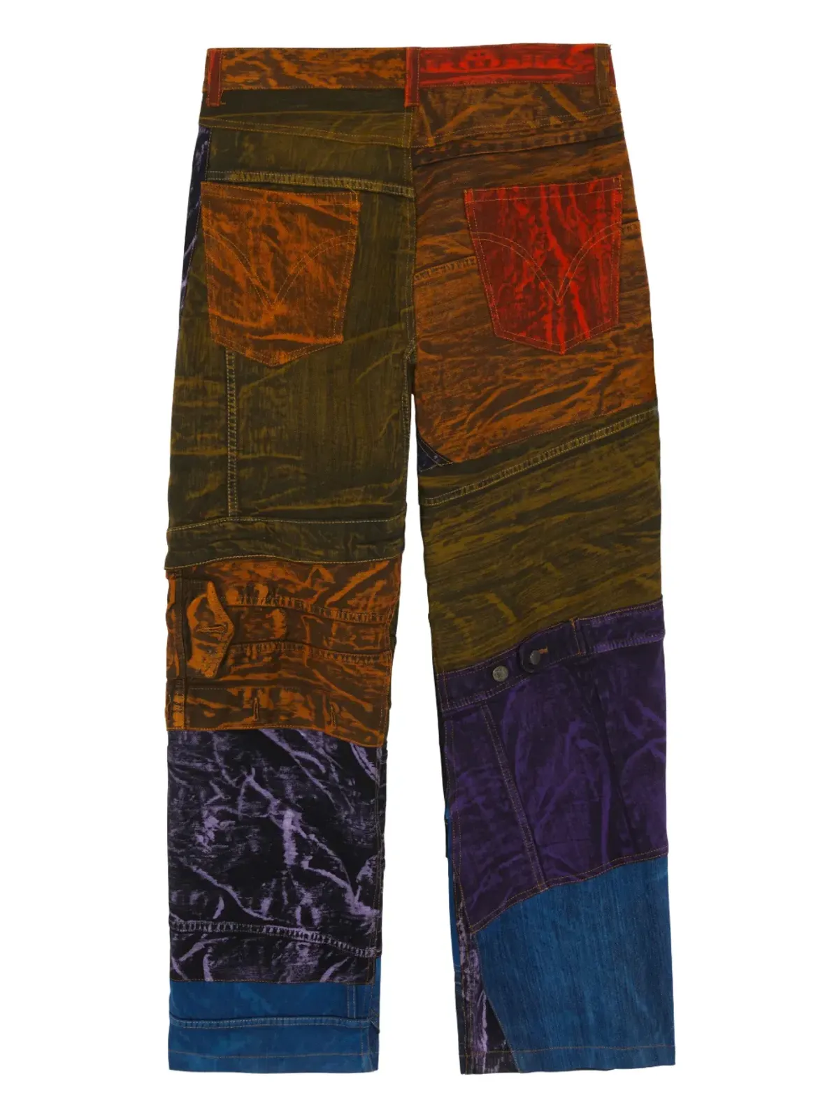 AGR AW23 アップサイクルデニムジーンズ - オレンジ - 画像2
