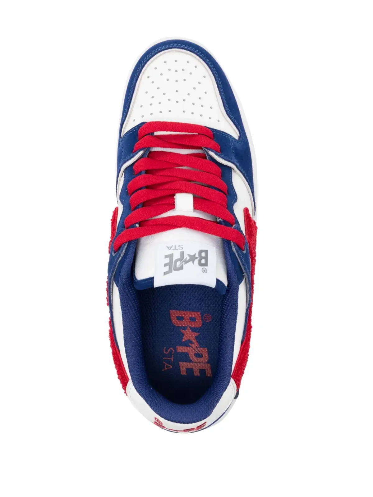 A BATHING APE® Sk8 Ska パネルドスニーカー - ブルー - 画像4