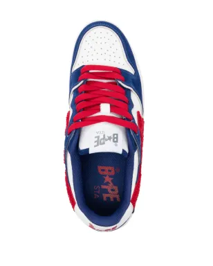 A BATHING APE® Sk8 Ska パネルドスニーカー - ブルー - サムネイル4