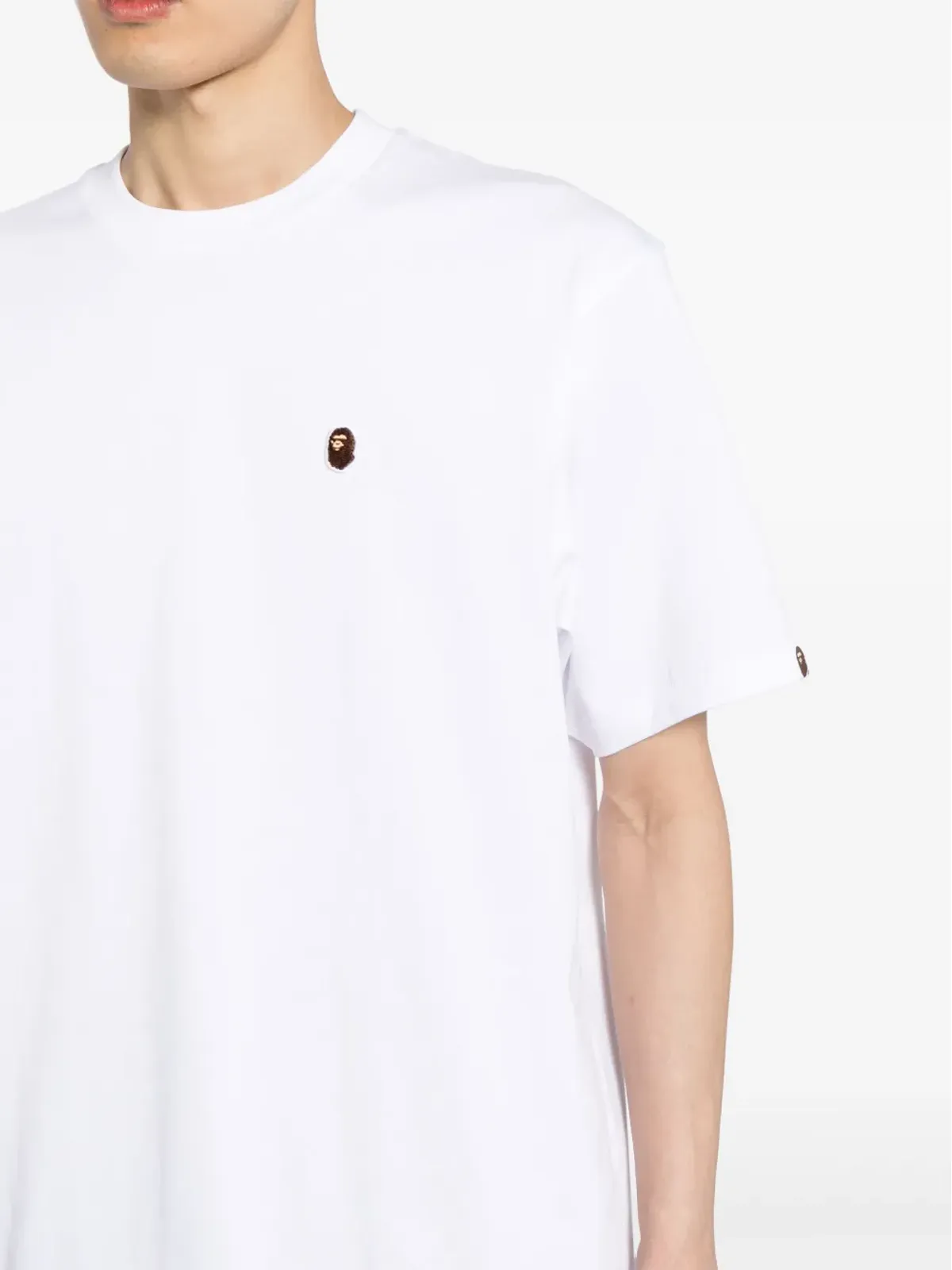 A BATHING APE® 刺繍ロゴ入りコットンTシャツ - 画像5