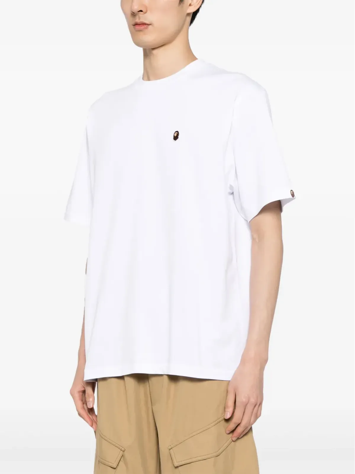A BATHING APE® 刺繍ロゴ入りコットンTシャツ - 画像3