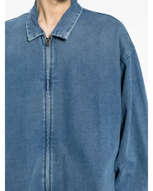 FEAR OF GOD ESSENTIALS ジップアップデニムシャツジャケット ブルー - サムネイル5