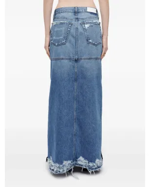 RE/DONE スプリットミッドライズ デニムスカート - サムネイル5