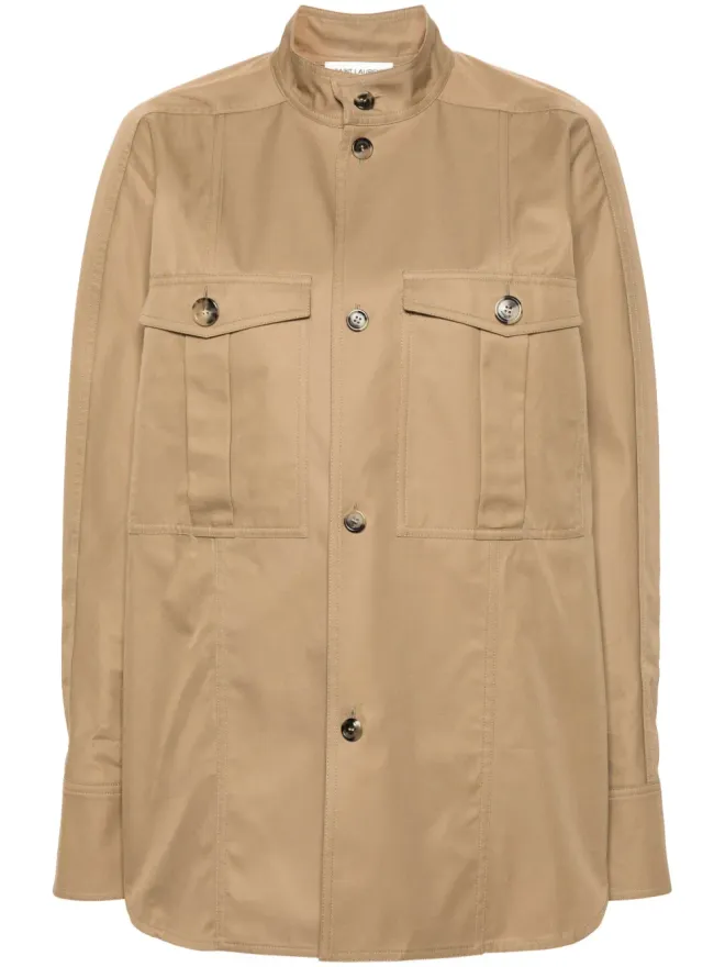 Saint Laurent Saint Laurent コットンツイルシャツ - ニュートラルの商品画像