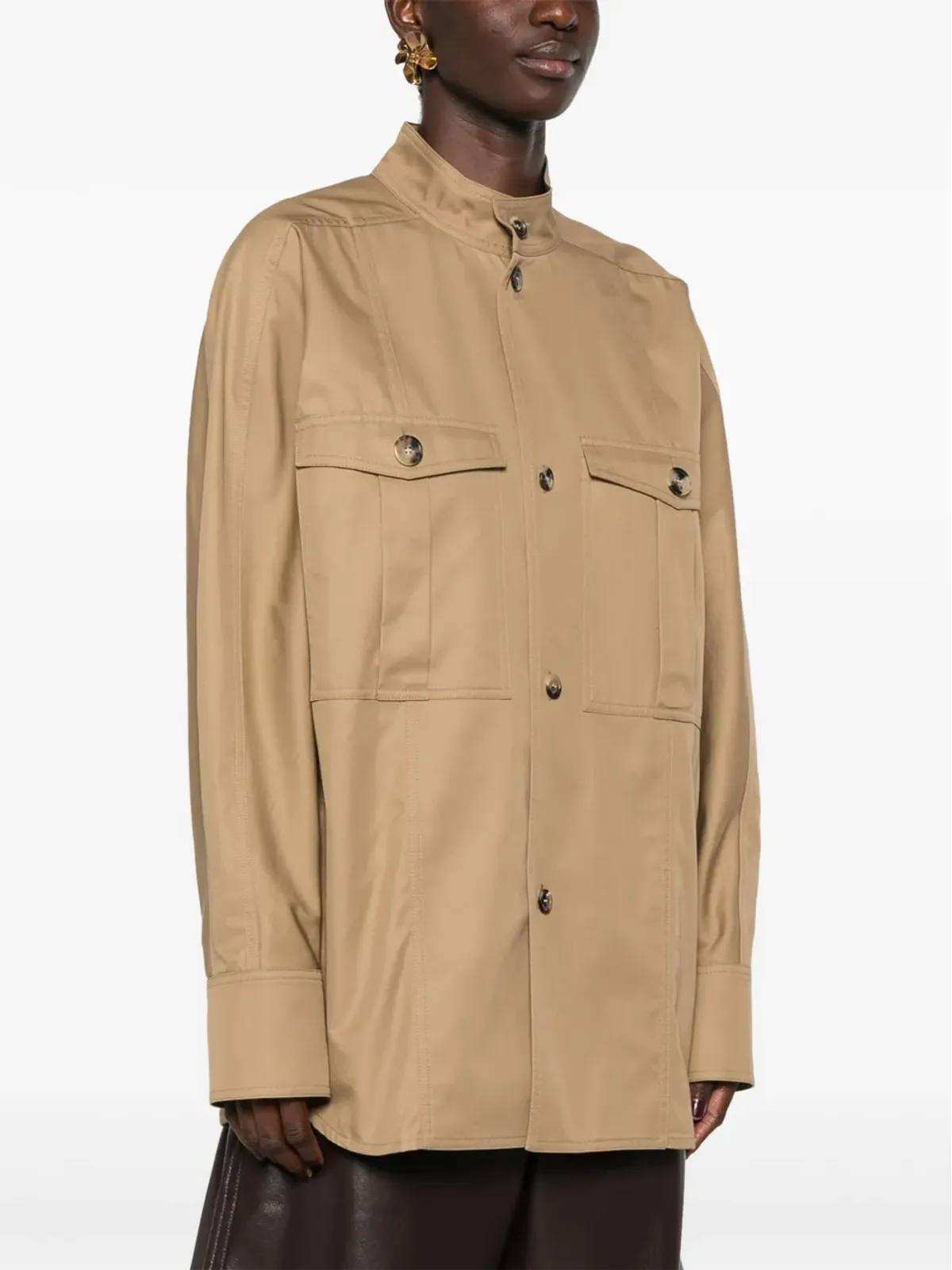 Saint Laurent コットンツイルシャツ - ニュートラル - 画像3