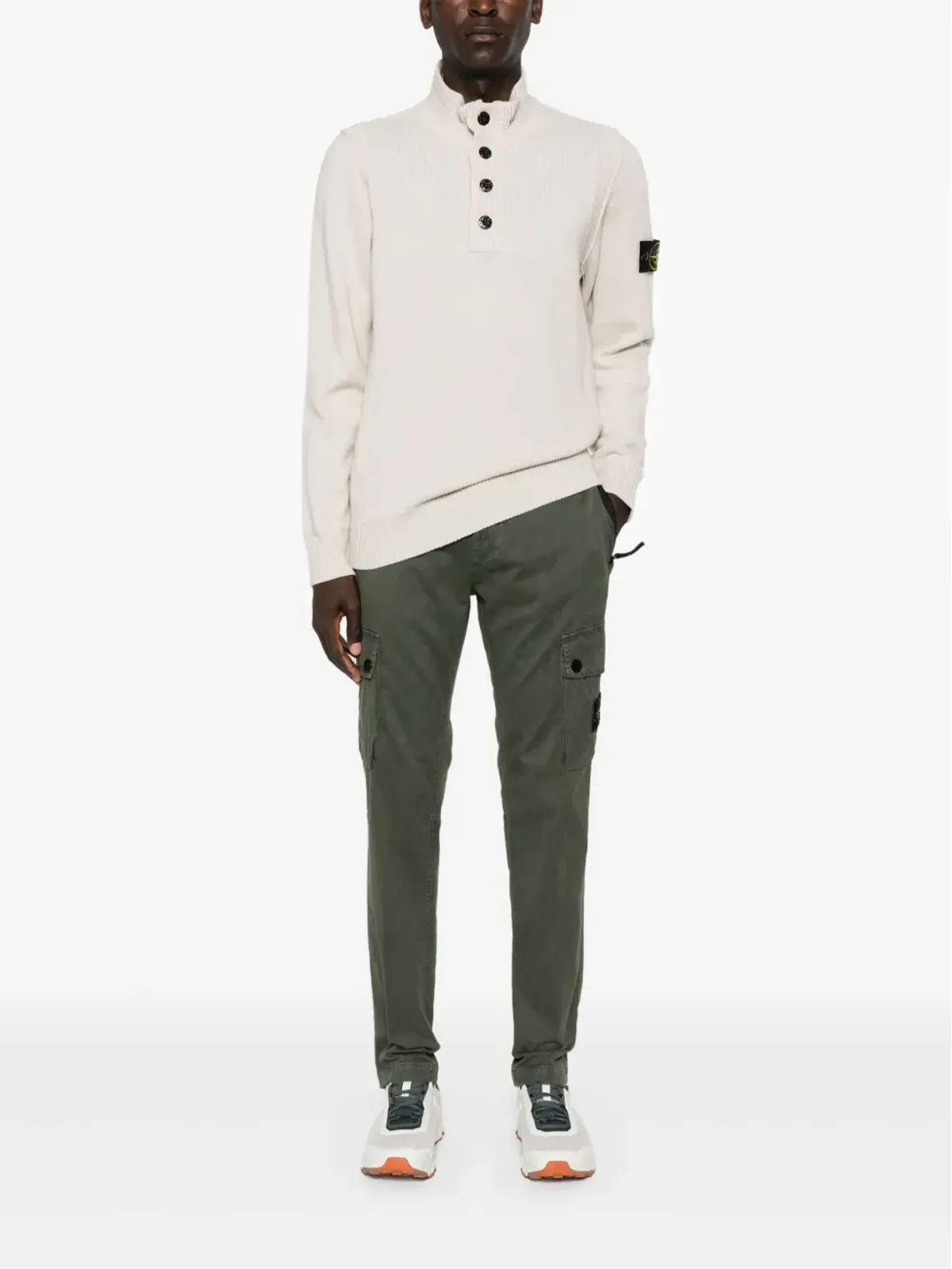 Stone Island コンパスバッジ カーゴパンツ - グリーン - 画像2
