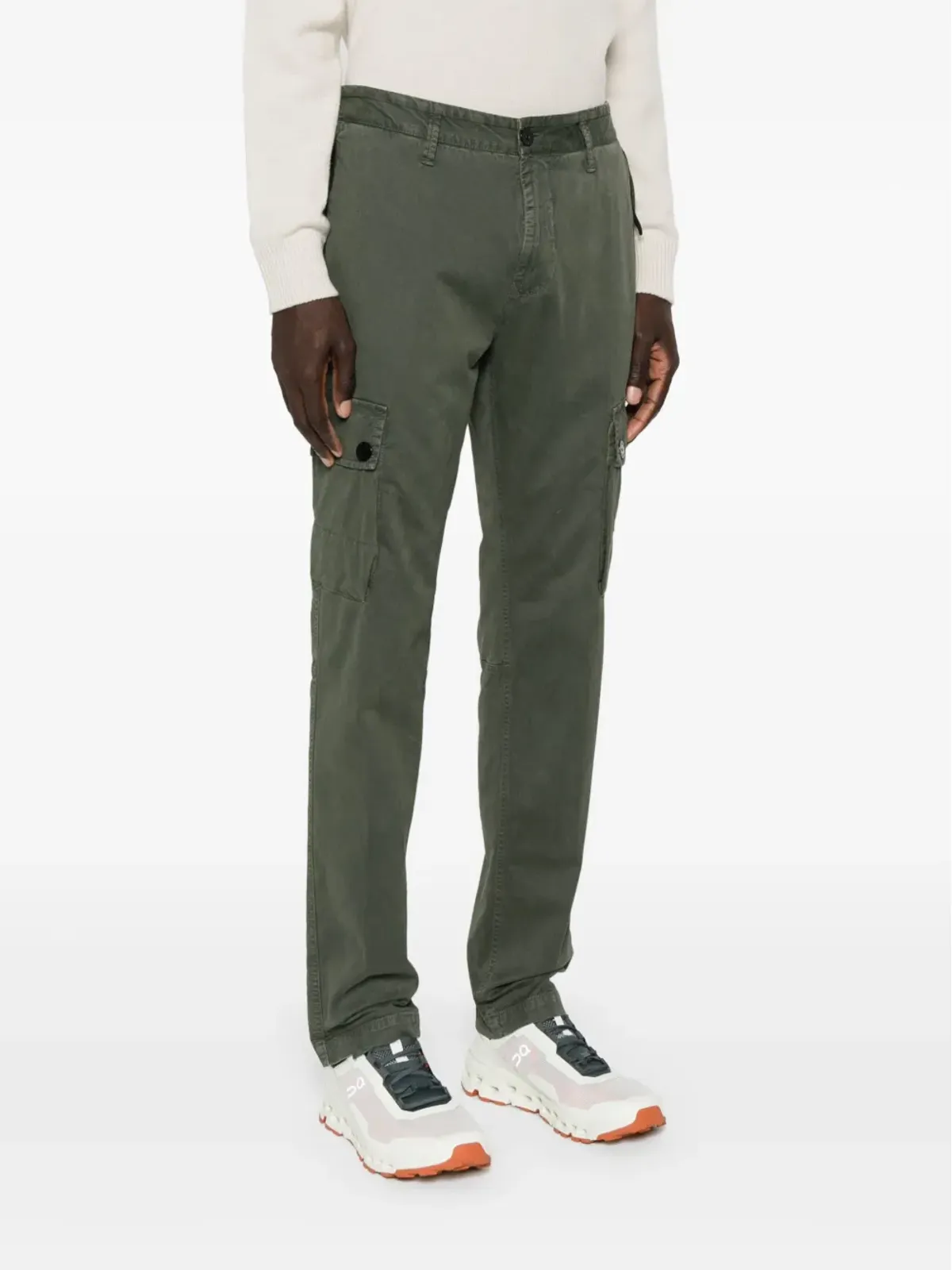 Stone Island コンパスバッジ カーゴパンツ - グリーン - 画像3