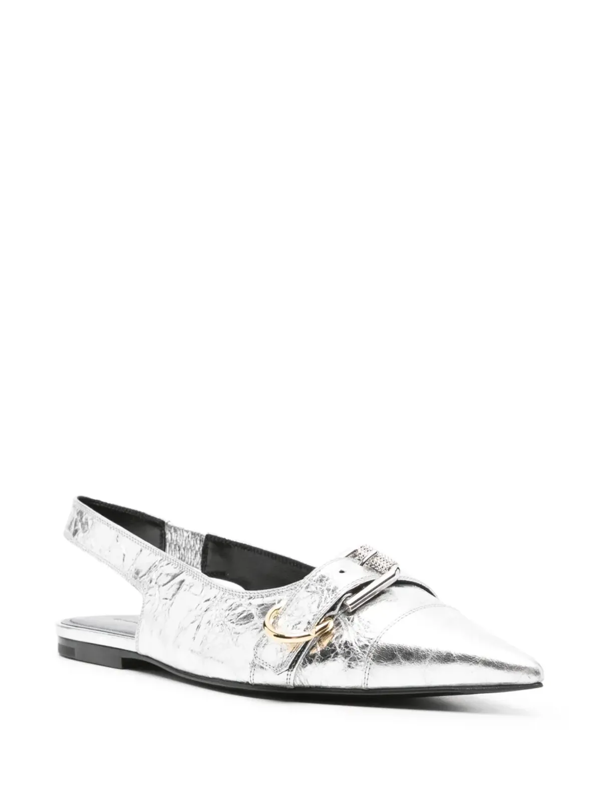 Givenchy Voyou スリングバック バレリーナシューズ - シルバー - 画像2