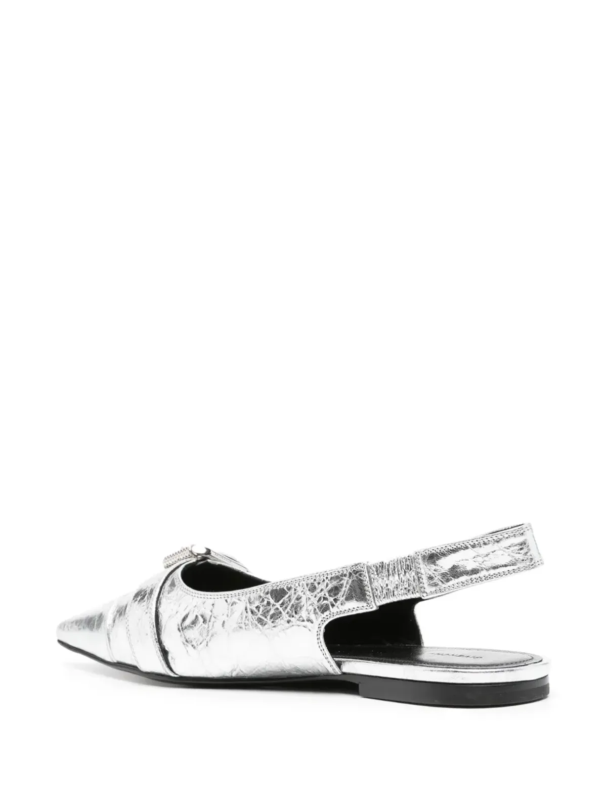 Givenchy Voyou スリングバック バレリーナシューズ - シルバー - 画像3